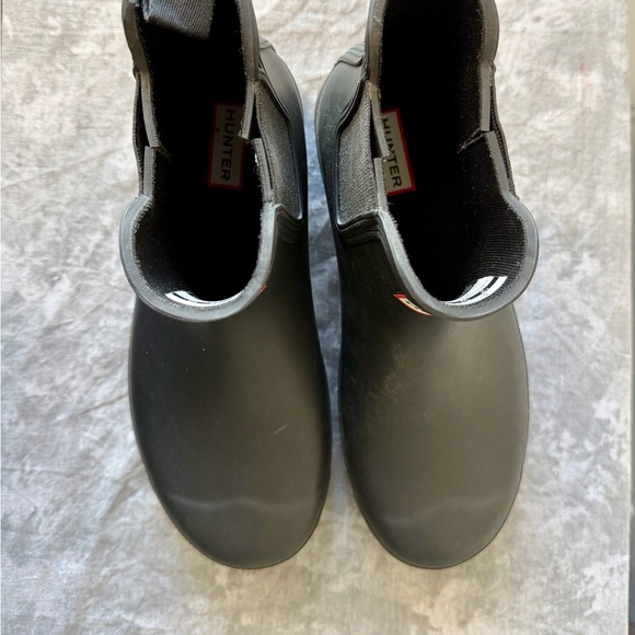 Hunter Classic  Chelsea Black Ankle Boots Size 10 - Picture 11 of 16